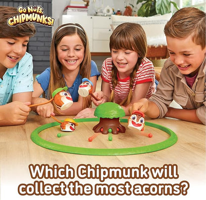 Go Nuts Chipmunks! Acorn Collecting Family Game for Kids – Fast-Paced Marble Chase Board Game with Launcher Tree Quick Setup and Easy to Play Fun for Ages 5 and up 2-4 Players