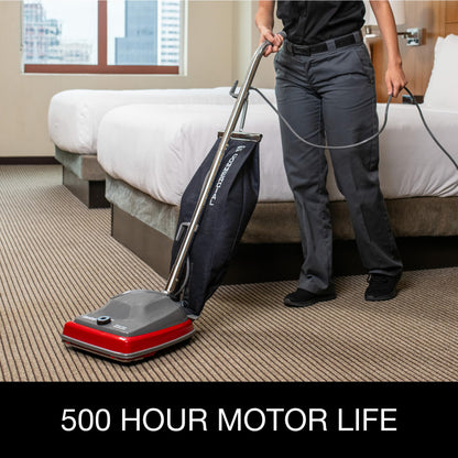 Sanitaire SC679K Tradition Upright Commercial Bagged Vacuum, Red