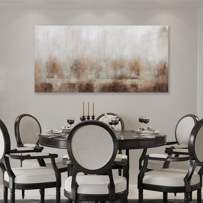 Abstract Wall Art Home Decor Wall Brown Canvas Print Wall Art Framed Modern Abstract Artwork for Living Room Bedroom Dining Room Home Office Decor 20"x40"