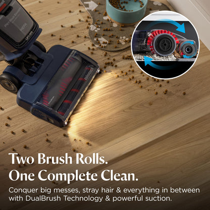 Bissell Pet Hair Eraser DualBrush Upright Vacuum with Two Brush Rolls, DualBrush Self-Cleaning Technology, HEPA Sealed Allergen System, Bright FurFinder Headlights, Lift-Off Pod, 42943