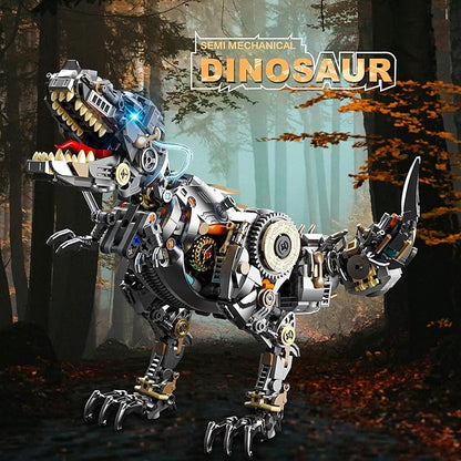 Mechanical Dinosaur Tyrannosaurus Rex Building Block Set with Lights Home Decoration Compatible with Lego Sets Creative Birthday Gift for Adultsand Ages 14+（1268 PCS）