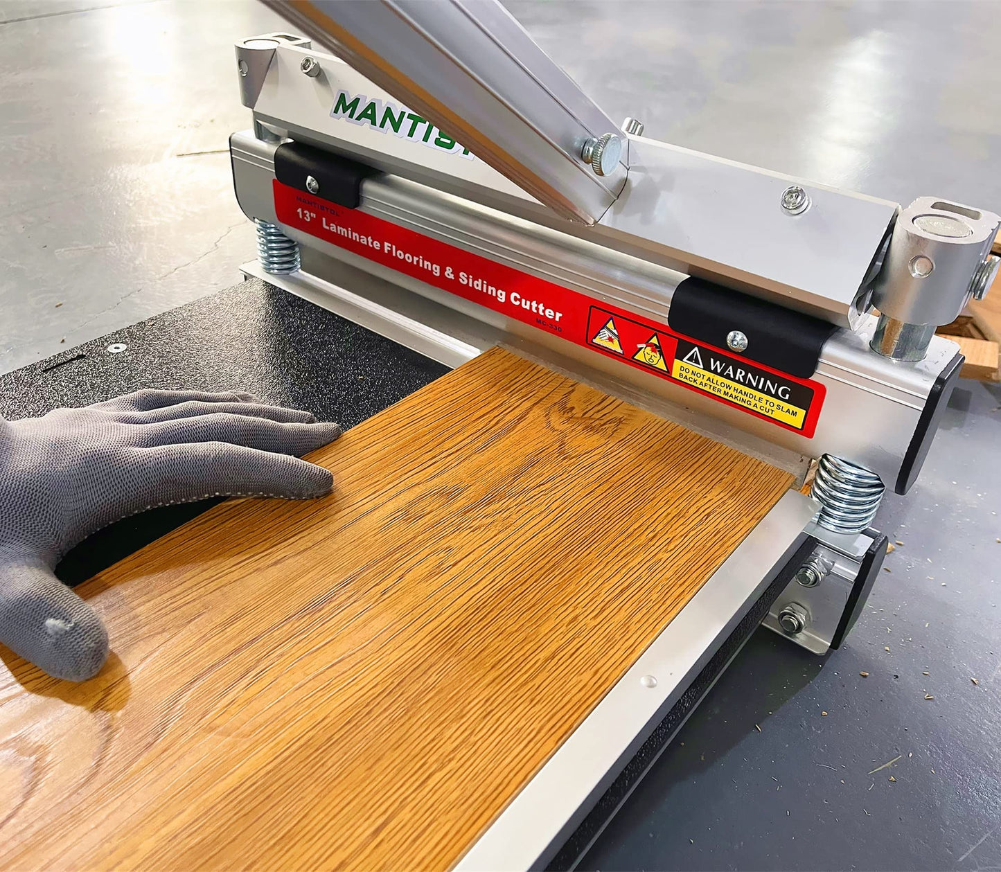 13" Pro Laminate/Vinyl Floor Cutter with Floor Installation Kit, 15°/30°/ 45° Instant Cuts in One Step, Cuts Laminate Floor, Engineer Wood, LVP/T, VCT, SPC, WPC, Siding & More; Black 5 deal!
