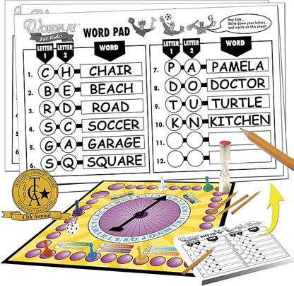 Wordplay for Kids — A Fast-Paced Award-Winning Game Filled with Fun Word Challenges — Great for The Whole Family Ages 6 &amp Up