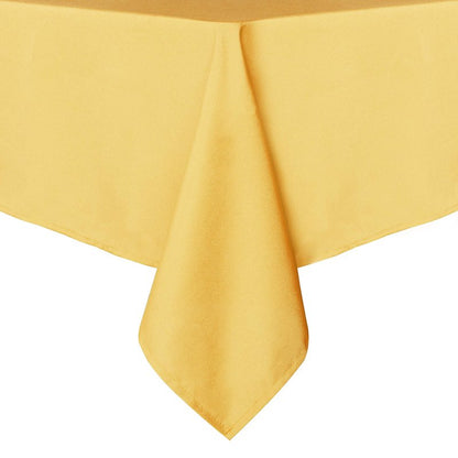 sancua Rectangle Tablecloth - 60 x 84 Inch - Stain and Wrinkle Resistant Washable Polyester Table Cloth, Decorative Fabric Table Cover for Dining Tables, Buffet Parties and Camping, Yellow