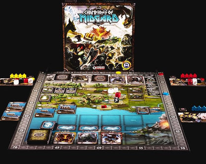 Grey Fox Games Champions of Midgard | Viking Themed Strategy Game | 2-4 Players | 90 Minutes