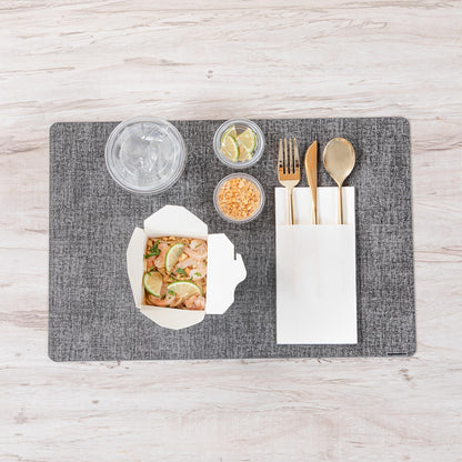 Restaurantware-Moderna 7.5 Inch Fancy Disposable Flatware, 60 Durable Plastic Flatware - With Reinforced Handle, Heavy-duty, Gold Plastic Sustainable Cutlery Or Restaurants