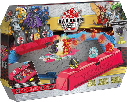 Bakugan Battle League Coliseum Deluxe Game Board with Exclusive Fused Howlkor x Serpenteze Kids Toys for Boys Ages 6 and Up