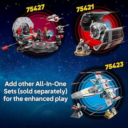 LEGO Star Wars SMART Play: Luke’s Red Five X-Wing Interactive Building Toy - All-in-One Set - Reacts to How You Move and Play with a SMART Brick - Gift for Boys Girls Kids Ages 6+ - 75423