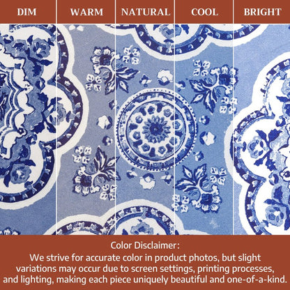 Maison d' Hermine Table Cloth Rectangle Table 100% Cotton 54 x 72 Inches Tablecloth Reusable Decorative for Dining Kitchen Room Farmhouse Party Home Hotel Restaurant Spring Summer - Melodie Bleue
