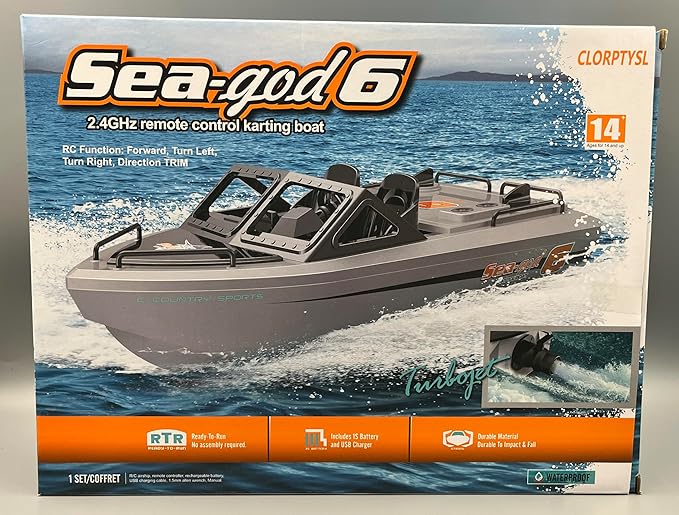 CLORPTYSL Jet Propulsion RC Boat Mini Yacht-Style Remote Control Boat with Enclosed Drive System Waterproof Electric Boat for Pool &amp Lake