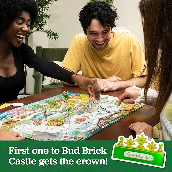 Ganjaland The Epic Weed Game for Social Gatherings Weed Board Games for Adults