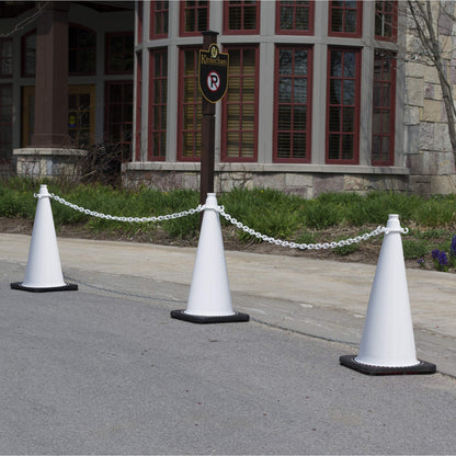 Mr. Chain's JBC Revolution Series Traffic Cones, Safety Pink, 28-Inch Height, Pack of 6 (97525-6A)