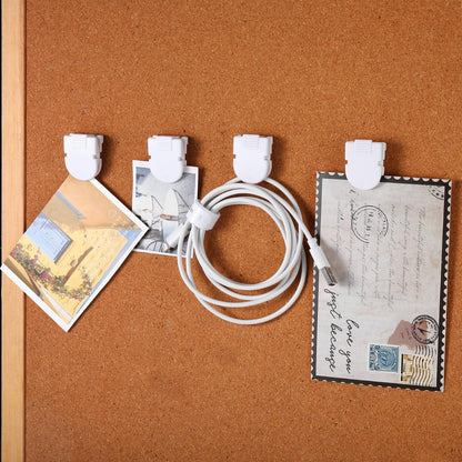 Feifeiya 25 Pcs Cubicle Clips Fabric Panel Cubicle Accessories Fabric Partition Panel Wall Clip Office Photos Wall for Notes Memos Standard Size, 40-Sheet Capacity (White)