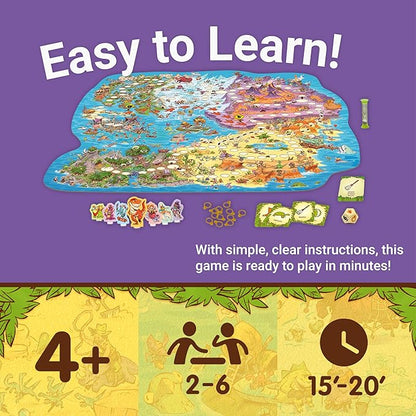 Ravensburger Dinosaur Island Eye Found It! Board Game - Educational Adventure for Kids and Families - Promotes Focus Memory and Teamwork - Fun Learning Game for Ages 4+