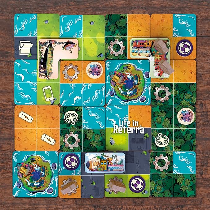 Life in Reterra Strategy Board Game | A Community (Re) Building Game | Ages 10+ | 2 to 4 Players | 35 Mins. Avg. | Games for Adults &amp Families