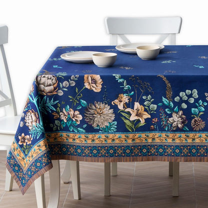 Maison d' Hermine Premium Table Cloth Rectangle Table 100% Combed Cotton 108 x 70 Inches Tablecloth Reusable Decorative for Dining Room, Farmhouse, Home, Party, Festive & Wedding - Artichoke