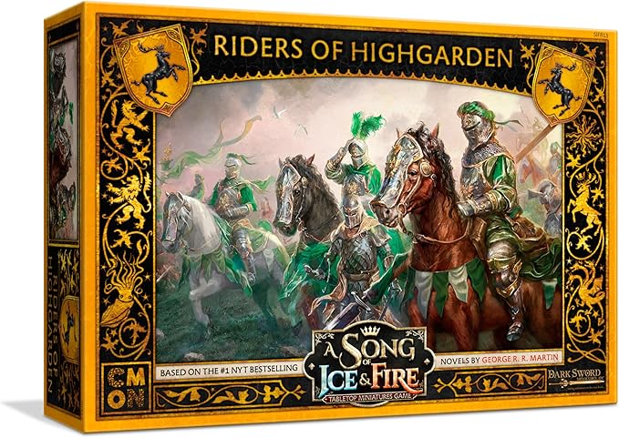 CMON A Song of Ice and Fire Tabletop Miniatures Game Riders of Highgarden Unit Box (Multilingual Edition) - Strategy Game for Adults Ages 14+ 2+ Players 45-60 Minute Playtime Made by CMON