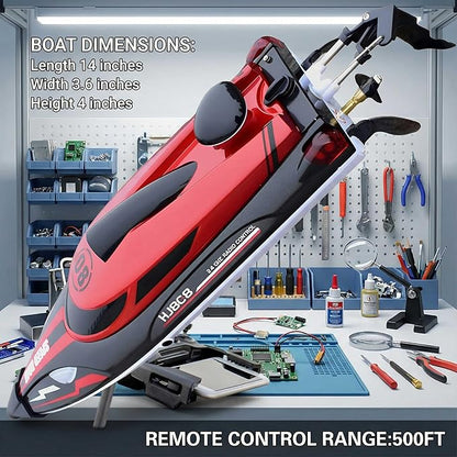 14 inch RC Boat High Speed Remote Control Boat for Kids and Adults 2.4GHz Outdoor Water Toy 23 + MPH Race Boat for Pool Lake &amp Great River