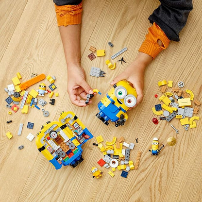 LEGO Minions: Brick-Built Minions and Their Lair (75551) Building Kit for Kids Great Birthday Present for Kids Who Love Minion Toys and Kevin Bob and Stuart Minion Characters New 2020 (876 Pieces)