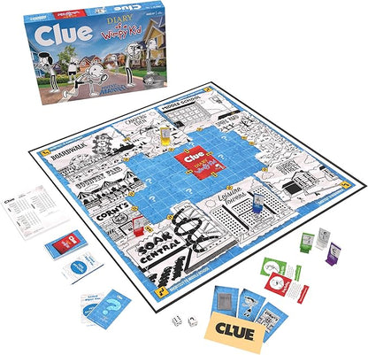 USAOPOLY CLUE: Diary of a Wimpy Kid | Solve The Mystery in This Officially-Licensed Collectible Clue Game Featuring Characters &amp Locations from The Popular Book Series Diary of a Wimpy Kid