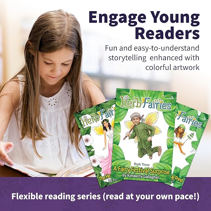 Herb Fairies: 13 Plant Story Books Set &amp Digital Learning System – Explore Plants Through Educational Stories – Includes Audiobooks Printables Crafts Puzzles &amp Games