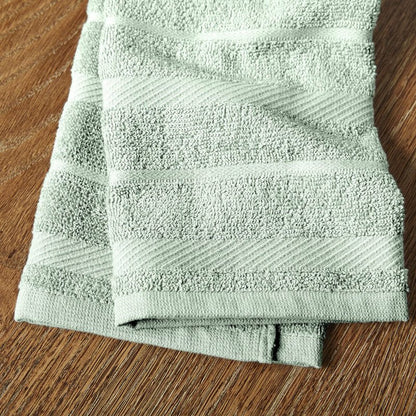 KitchenAid Albany Kitchen Towel 4-Pack Set, Pistachio/White, 16"x26"