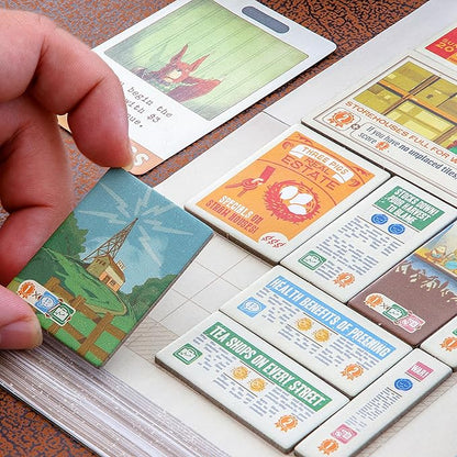 AEG &amp Flatout Games | Fit to Print | Build your Newspaper! | From the Creators of Cascadia | Easy to Learn | Quick to Play | Ages 10+ | For 1-6 Players Cream