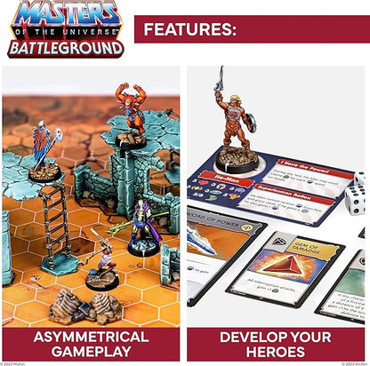 Battleground RPG Expansion Set - Wave 3 Evil Warriors Faction - Includes 2 Character Minis Whiplash and Stinkor Terrain Rules and More - for Ages 14+