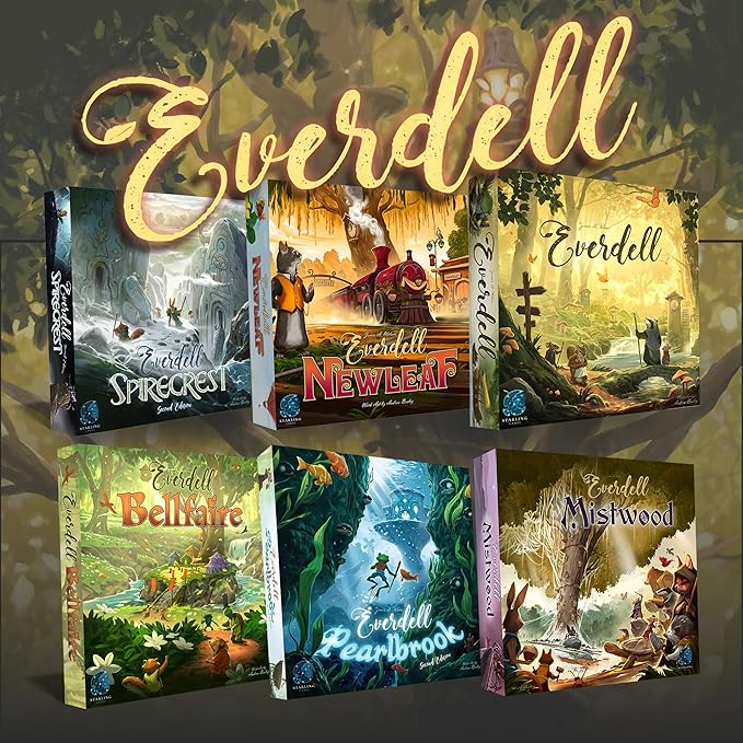 Everdell Board Game – Strategic Worker Placement &amp Tableau Building Game for Adults &amp Teens 1–4 Players Age 14+ Award-Winning Tabletop Fantasy Game