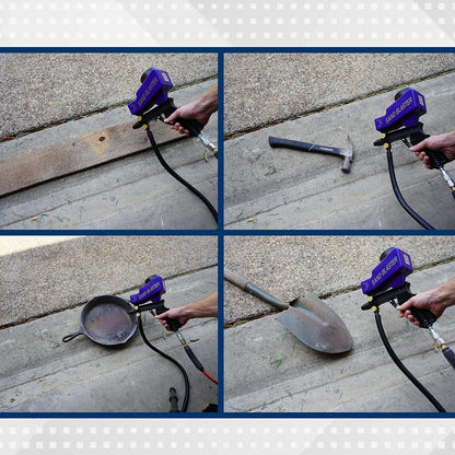 LE LEMATEC Premium Sand Blaster Gun Kit, Air Compressor Oil Water Separator, and Air Pressure Regulator