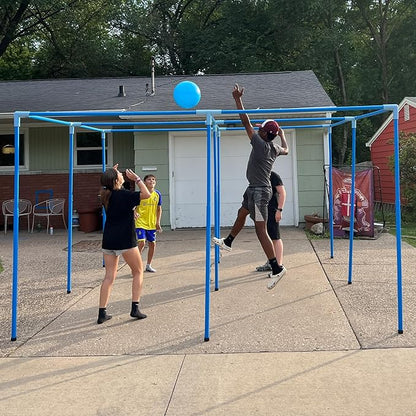 4 Square in the Air. Height Adjustable &amp Portable. All Ages &amp Skill Levels. Great for Families Churches Schools Camps. Fun &amp Community Building.