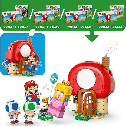 Lego Super Mario Kino House House Birthday Toy Gift Block Boys Girls 7 8 9 Year Old Elementary School Mario Toy Toy Game 72041