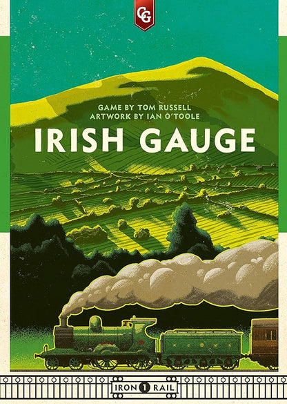 Capstone Games Irish Gauge Strategy Board Game for Ages 15+ | Economic Railroad Investment with Auction Bidding and Shareholding Route Expansion Euro Style Railway Network | 3-5 Players | 60 Min