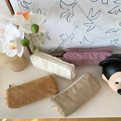 OZAOZ Cute Pencil Case Aesthetic Student Pencil Pouch Coin Pen Pouch Cosmetic Bag Office Stationery Organizer For Kids Teen School (Green)