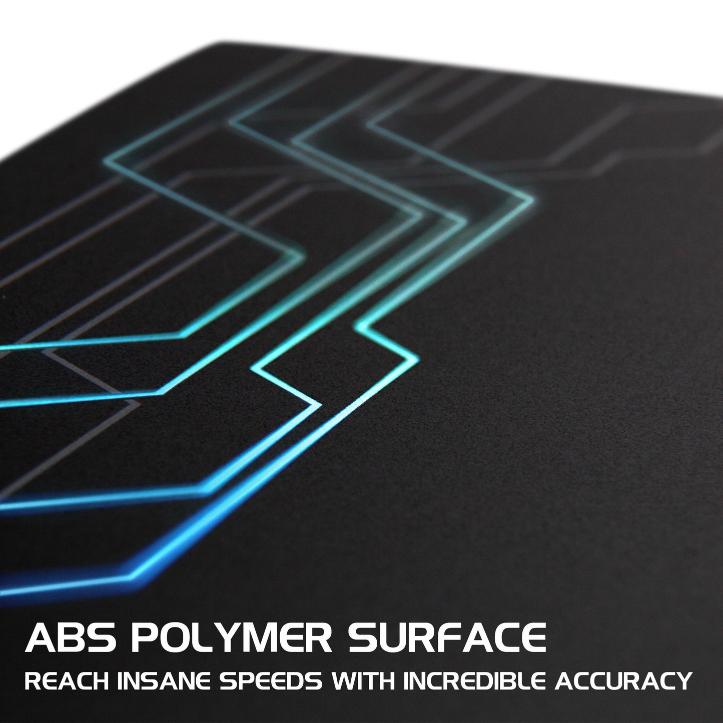 ENHANCE LED Gaming Mouse Pad RGB - Hard Mouse Pad with 7 Light Up Modes and Brightness Controls - Large Surface (13.75 x 9.8 in) with Glowing Lights and Rubber Non-Slip Grip for Desktop Gamers