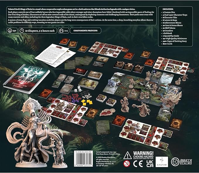 Tainted Grail: Kings of Ruin Board Game CORE Box - Explore Dark Lands and Unravel Immersive Stories! Ages 14+ 1-4 Players 2-3 Hour Playtime Made by Awaken Realms