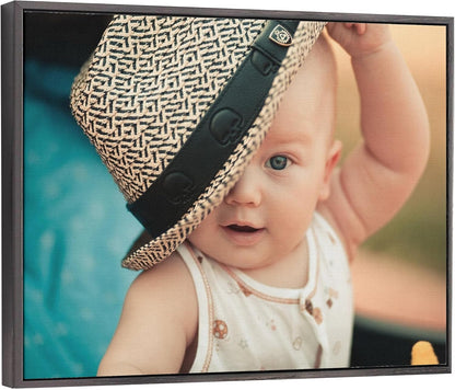 P&L ART. Personalized Custom Canvas Prints: Photo On Canvas Transform Your Photos into Stunning Framed Wall Art Digitally Printed Photo To Canvas Ideal for Home Decor Gifts Keepsakes Black 12X16