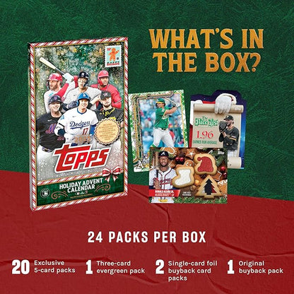 2025 Topps Holiday Baseball - Factory Sealed - Advent Calendar