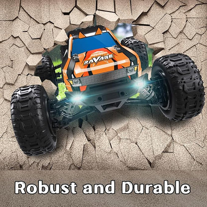 Loolinn | Durable RC Cars for Kids - Hobby Grade 1/16 RC Truck Top Speed 19mph Adjustable Speed Off-Road 4WD - Upgradeable Remote Control Car (Gift for Boys and Adults)