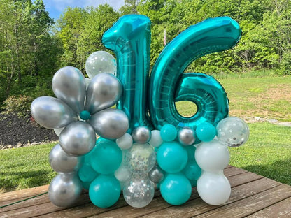 Light Blue Number 9 Balloon 40 Inch, 9th Birthday Party Decorations for Children, Giant 9 Foil Balloon for Party Supplies