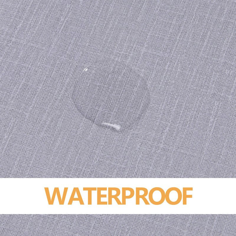 sancua 100% Waterproof Rectangle PVC Tablecloth - 54 x 108 Inch - Oil Proof Spill Proof Vinyl Table Cloth, Wipe Clean Table Cover for Dining Tables, Buffet Parties and Camping, Grey