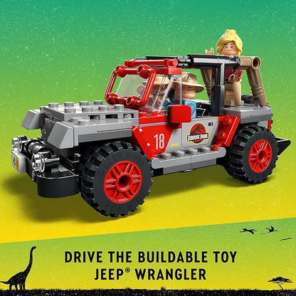 LEGO Jurassic World Brachiosaurus Discovery 76960 Jurassic Park 30th Anniversary Dinosaur Toy Featuring a Large Dinosaur Figure and Brick Built Jeep Wrangler Car Toy Fun Gift Idea for Kids Aged 9+