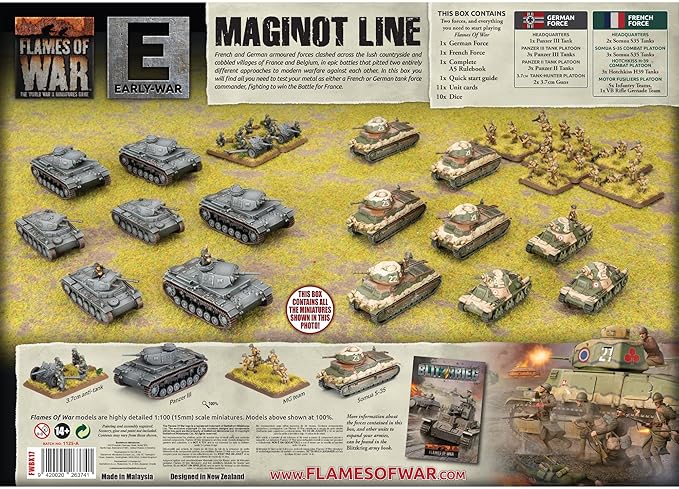 Flames of War - Maginot Line - German vs French Starter Set (Plastic)