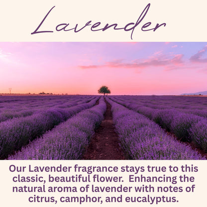 Lavender Scented Candle, Many Scents to Choose from, All Natural Non-Toxic Soy Wax, Handmade in the USA (Lavender)