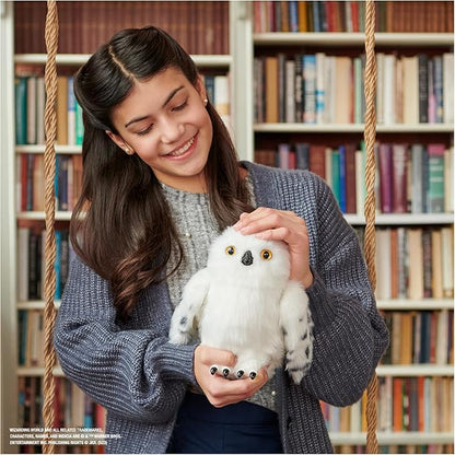 Wizarding World Harry Potter Enchanting Hedwig Interactive Owl with Over 15 Sounds and Movements and Hogwarts Envelope Kids Toys for Ages 5 and up