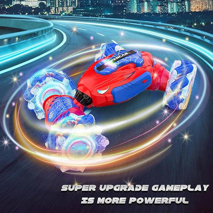 Remote Control Car Gesture Sensing RC Stunt Car 4 WD Transform Off Road for Rotating 2.4Ghz Hand Controlled Remote Control Twister Cars RC Cars for Kids Boys Girls Toy Gift Age 8 9 10 11 12 yr