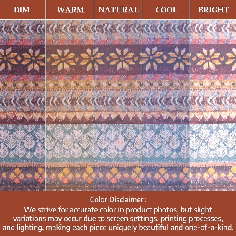 Maison d' Hermine Table Cloth Square Table 100% Cotton 60 x 60 Inches Fall Tablecloth Reusable Everyday Use for Thanksgiving Christmas Decorations Dining Farmhouse Party (Fair Isle)