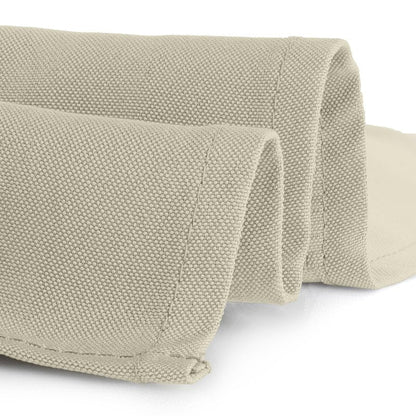 Gee Di Moda Rectangle Tablecloth - 60 x 84 Inch Ivory Table Cloth for 5 Foot Rectangle Tables - Heavy Duty Washable Fabric - for Holiday Party, Dinner, Weddings, Baby Shower & Events