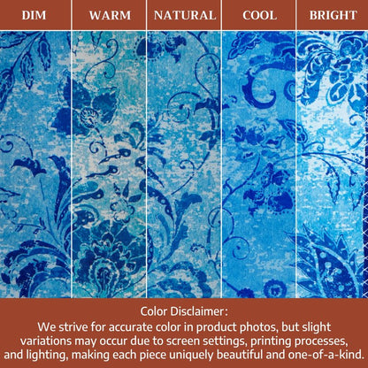 Maison d' Hermine Table Cloth Rectangle Table 100% Cotton 70 x 120 Inches Tablecloth Reusable Decorative for Dining Kitchen Room Farmhouse Home Gifts for Mothers Day Spring Summer - Indigo Love