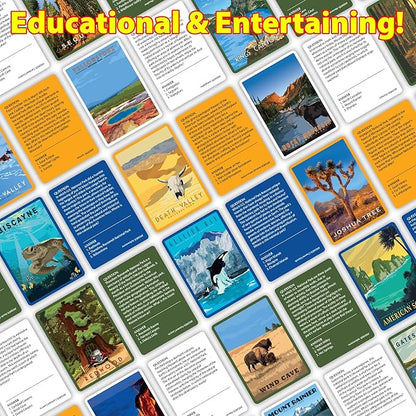 National Parks Pursuit - Fun Family Trivia Board Game for Kids and Adults